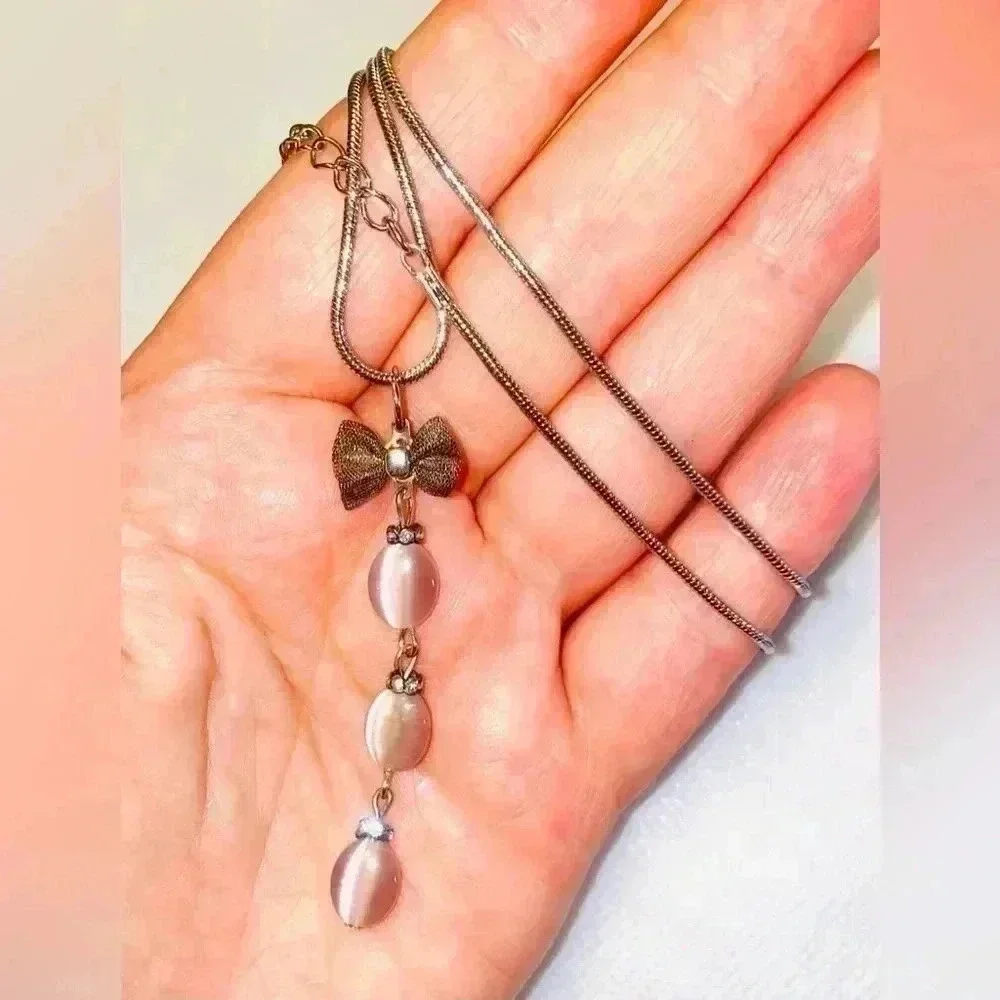 💥VINTAGE HAND MADE IN GEORGIA 🇬🇪  TBILISI 💥JEWELRY SET WITH LAVENDER QUARTZ - Picture 5 of 11